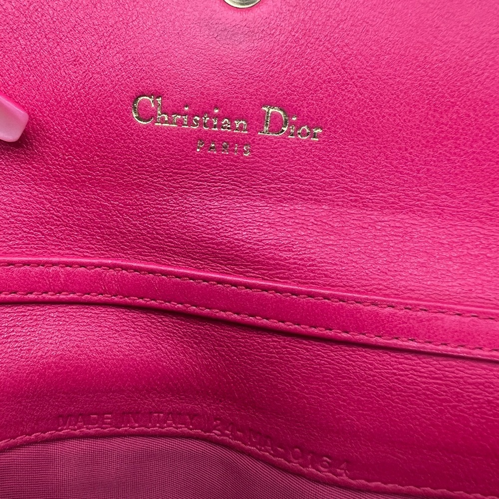 Christian Dior Lady Dior WOC ๐FUSHIA ๐& Mauve combo. W/ COA & Dust Bag - Picture 5 of 16